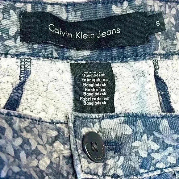 Calvin Klein Women's Shorts Cotton Summer Breathable Floral Vacation Hike Beach - Picture 7 of 8